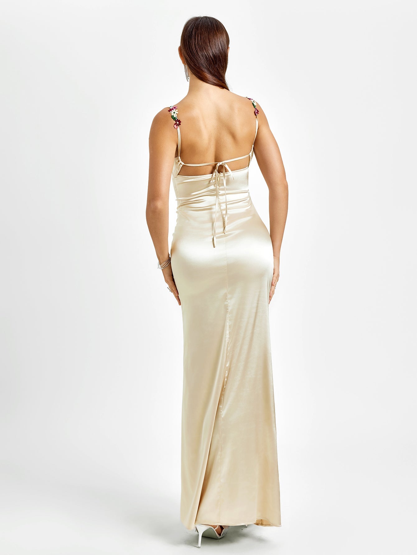 Elegance Satin Evening Gown Dress