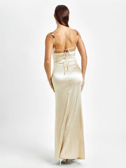 Elegance Satin Evening Gown Dress