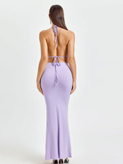 Halter Crop Top & Maxi Skirt Set