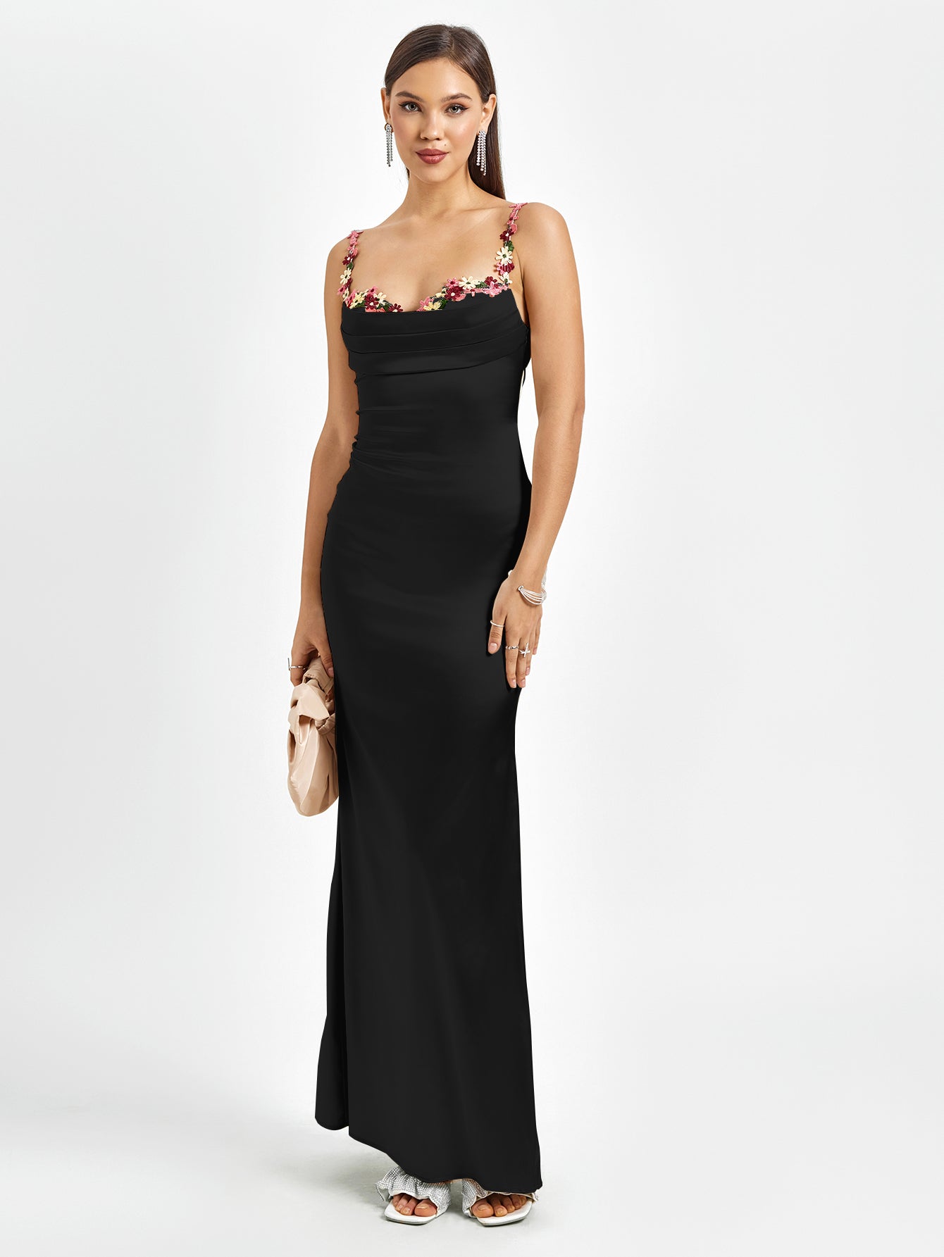 Elegance Satin Evening Gown Dress