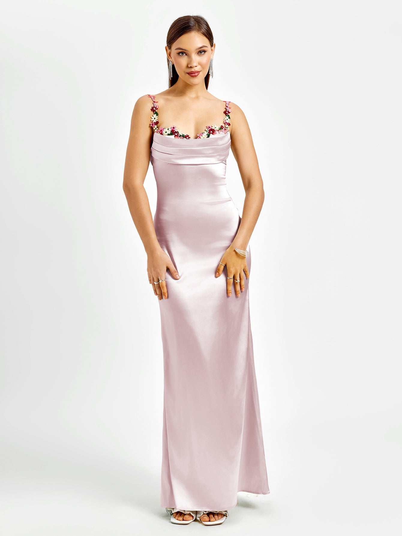 Elegance Satin Evening Gown Dress