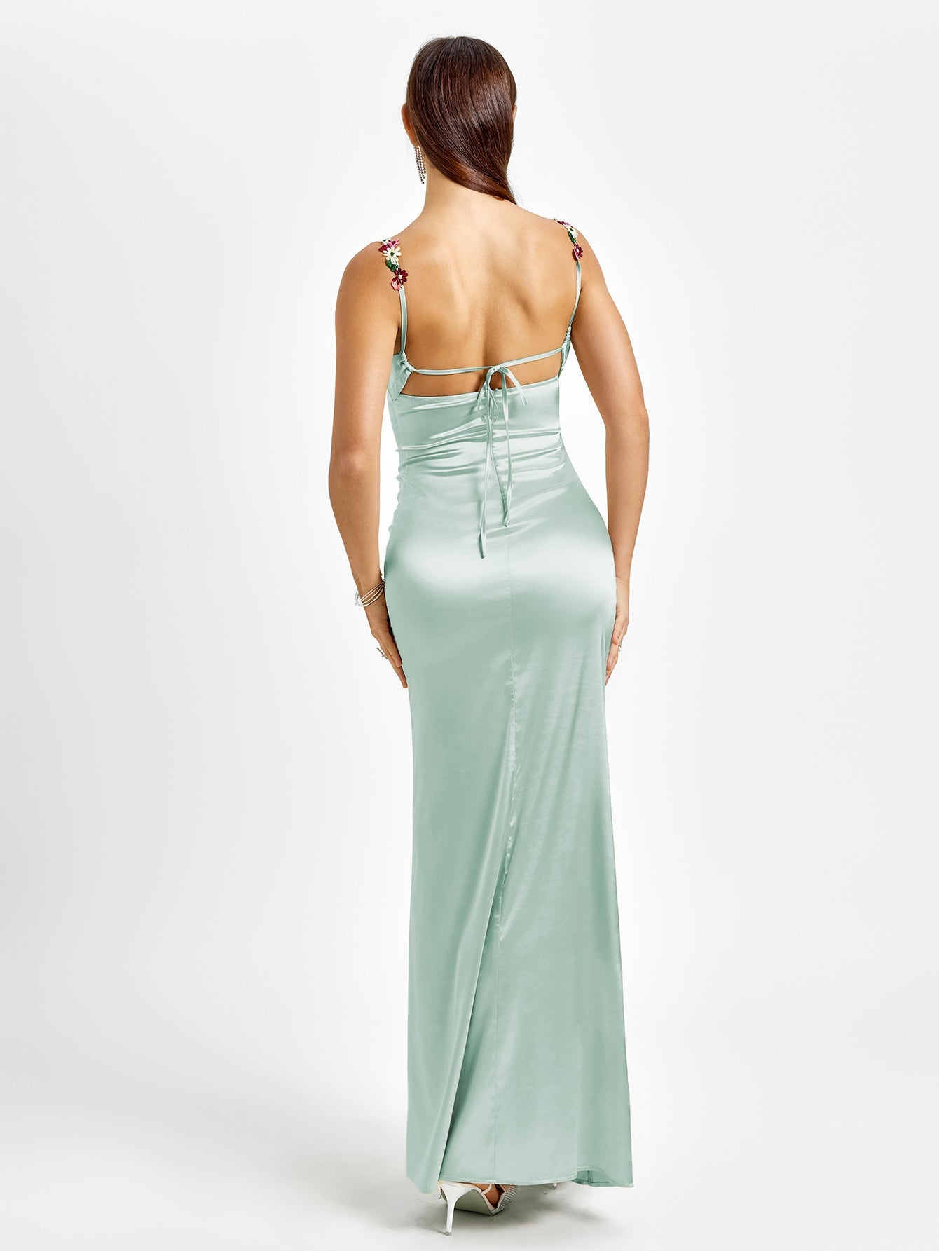 Elegance Satin Evening Gown Dress