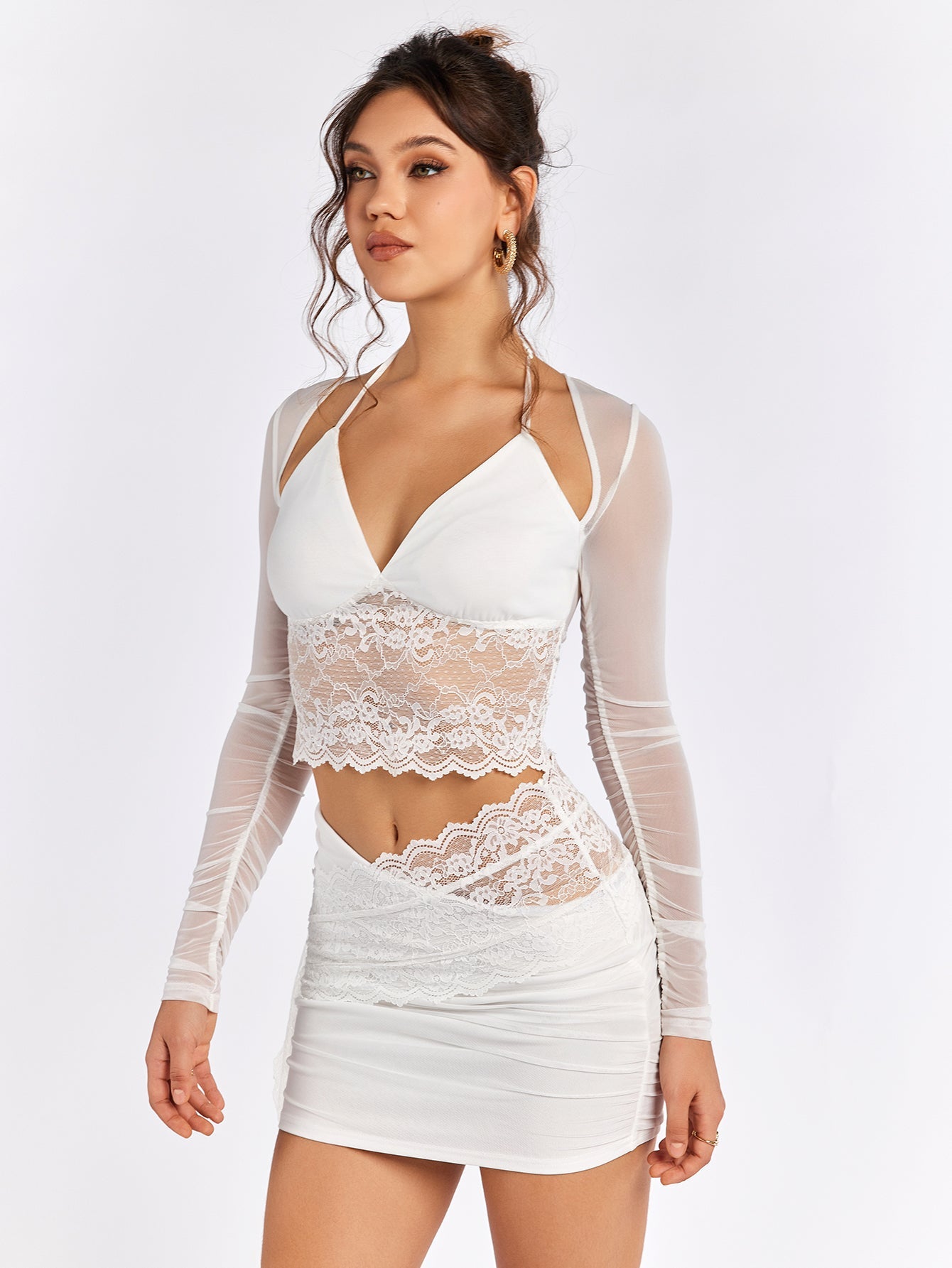 Lace Illusion Dress