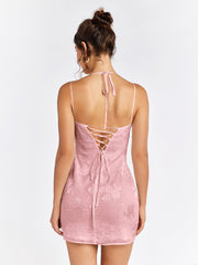Embroidered Mini Dress