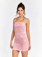 Embroidered Mini Dress