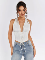 Tie-Back Corset Top