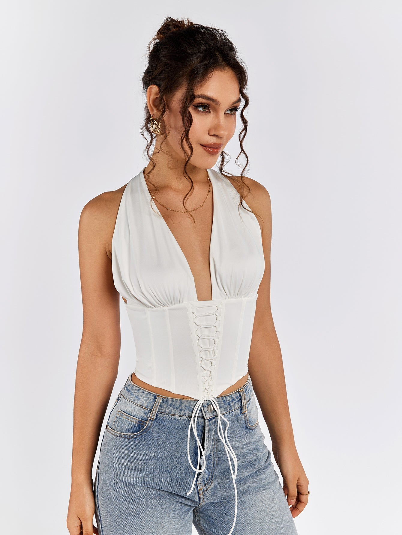 Tie-Back Corset Top
