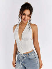 Tie-Back Corset Top