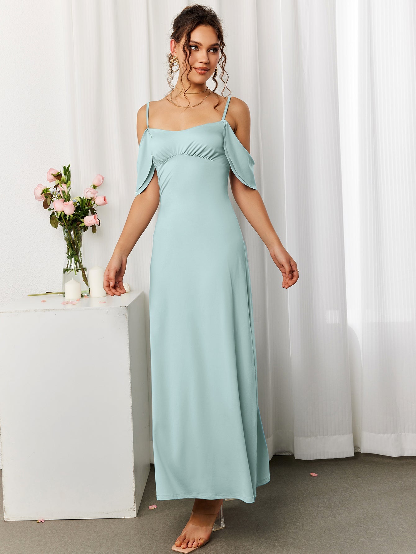 Cold Shoulder Maxi Dress