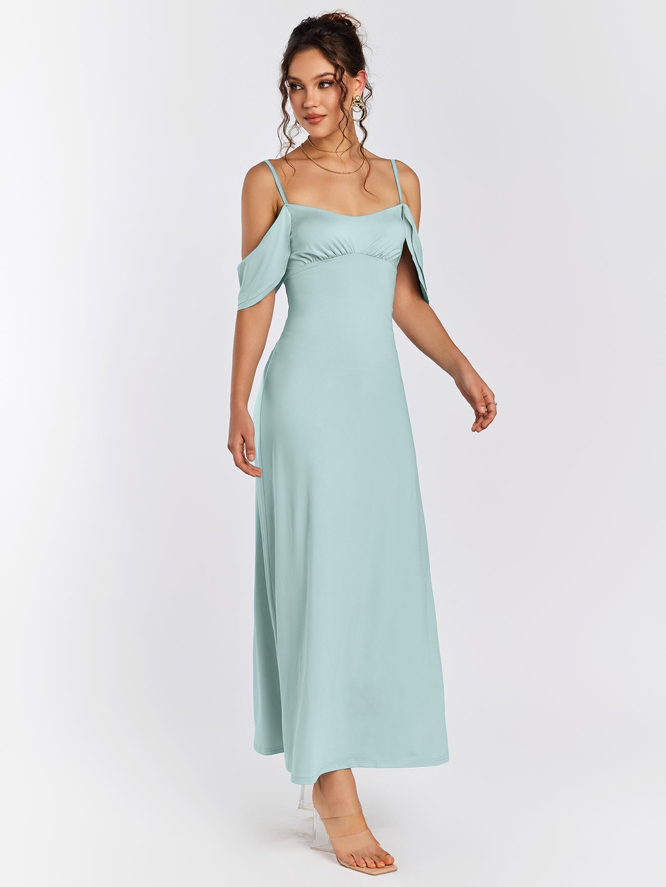 Cold Shoulder Maxi Dress