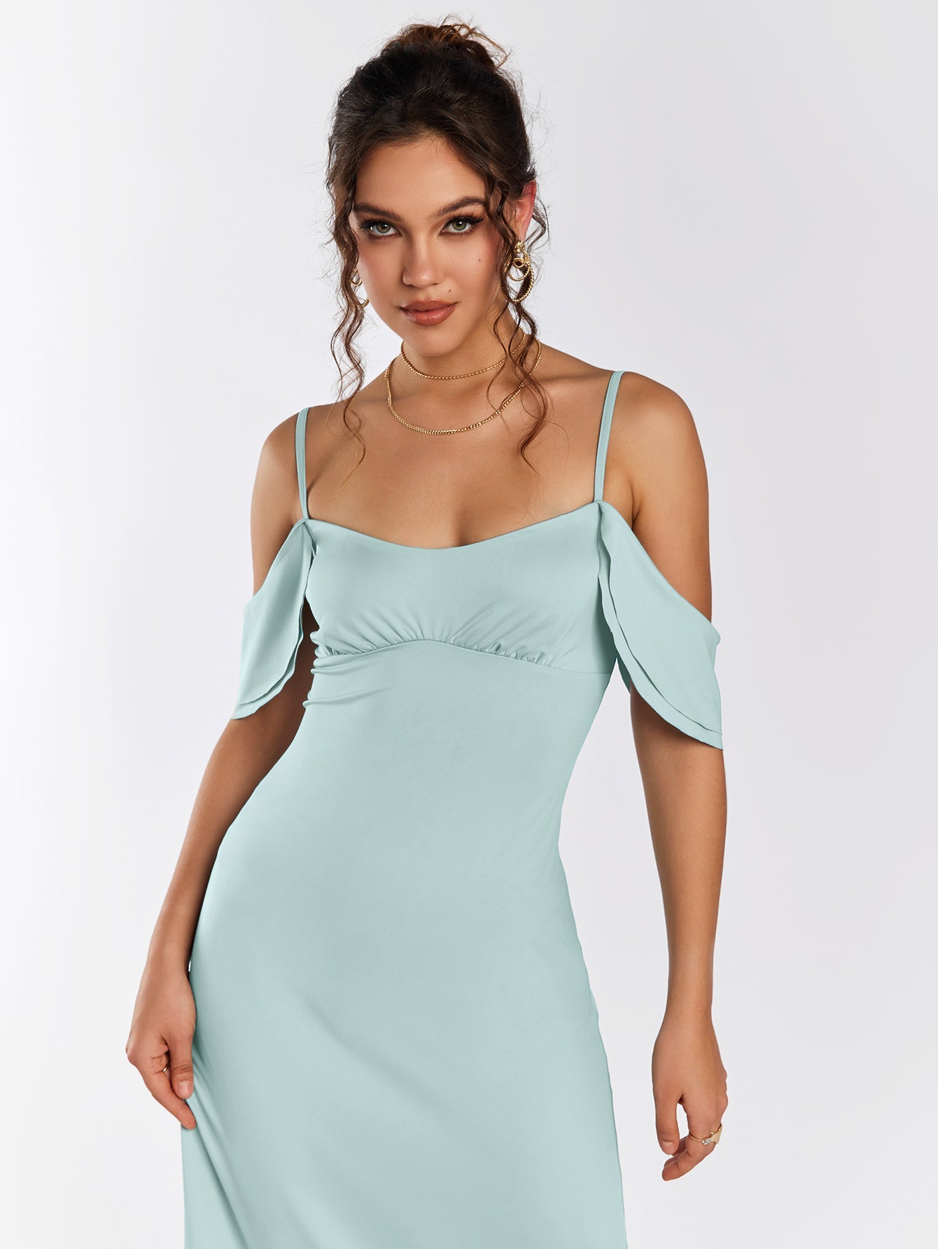 Cold Shoulder Maxi Dress