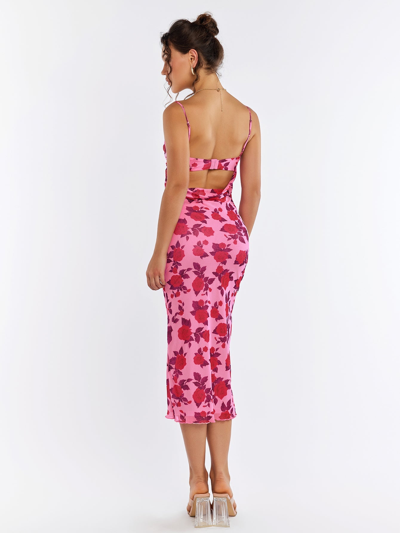 Lace-Trimmed Sheath Dress
