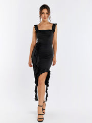 Ruffle Cascade Dress