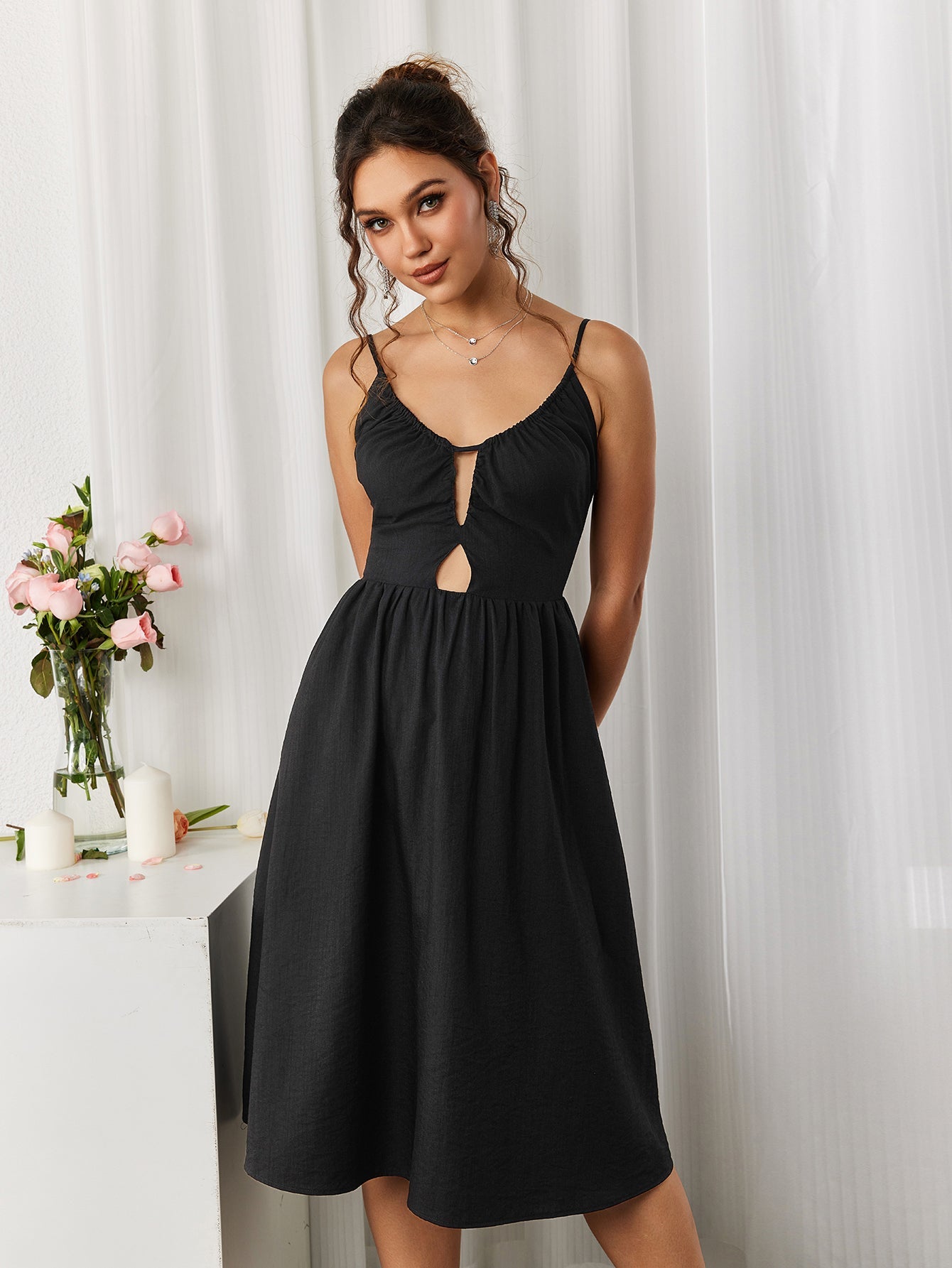 Keyhole Midi Dress