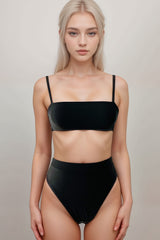 Black High Waist Bikini Bottom