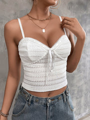 Elegant Solid Color Backless Suspender Top