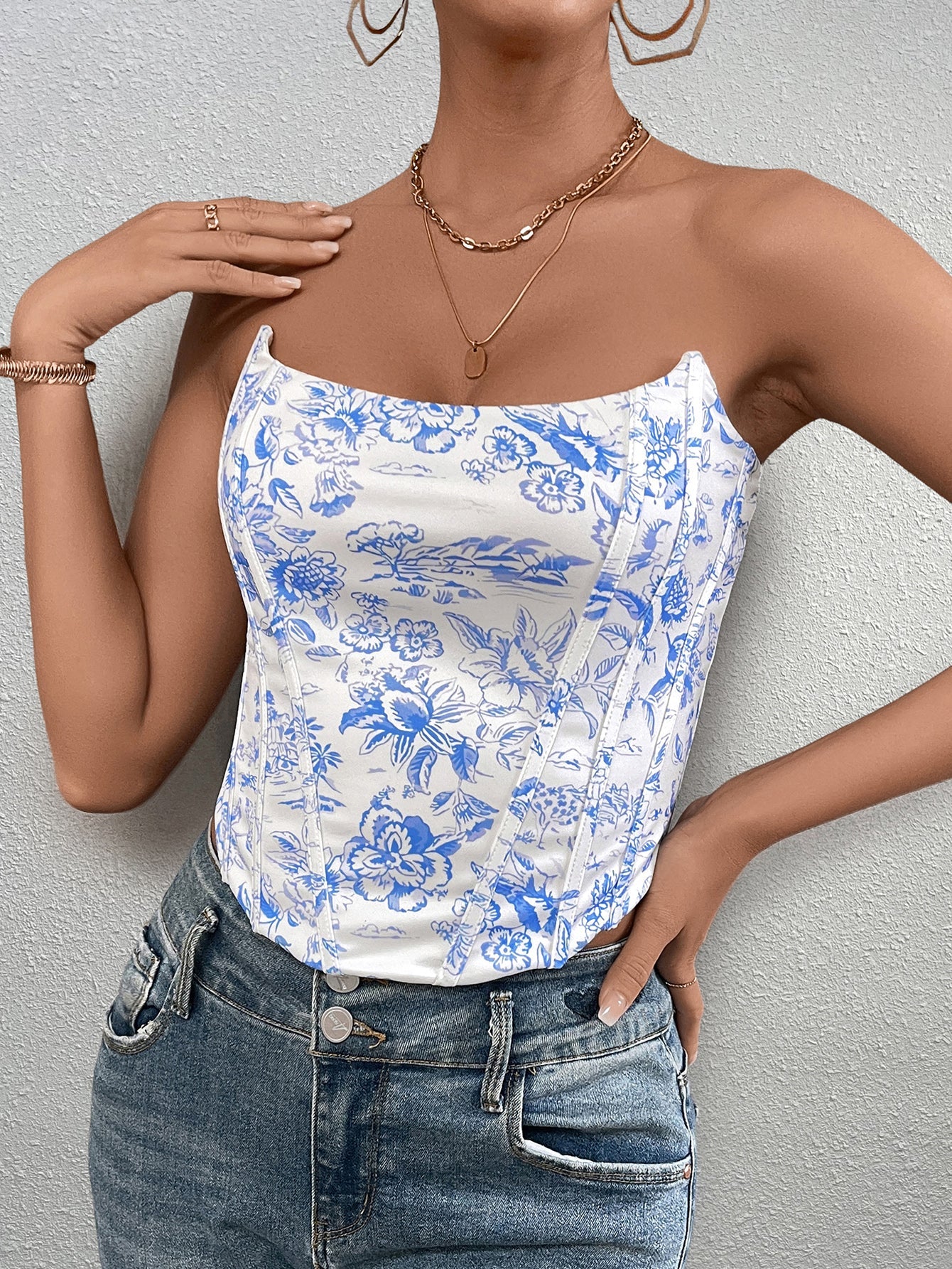 Fashion Print Tube Top