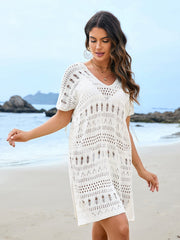 Sexy Cut-Out Crochet Seaside Holiday Sunscreen Dress