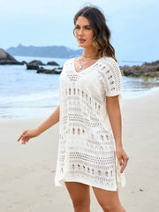 Sexy Cut-Out Crochet Seaside Holiday Sunscreen Dress