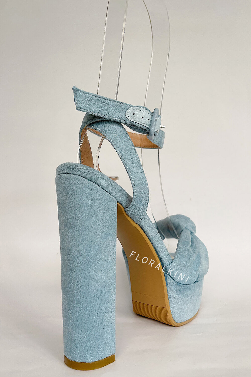 Knotted Detail Statement Platform Block Heel