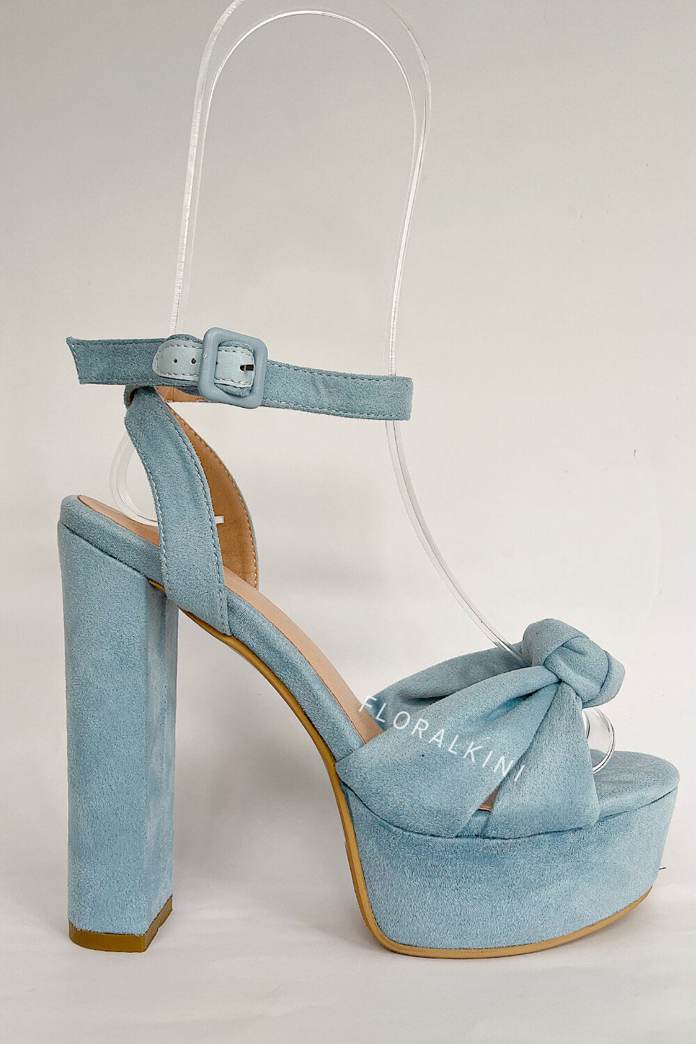 Knotted Detail Statement Platform Block Heel