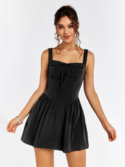 Tie-Front Skater Dress