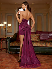Sparkle Strapless Sequin Gown Dress