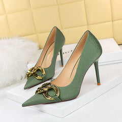 Chic Black Stiletto High Heel Pointed Toe Shoes
