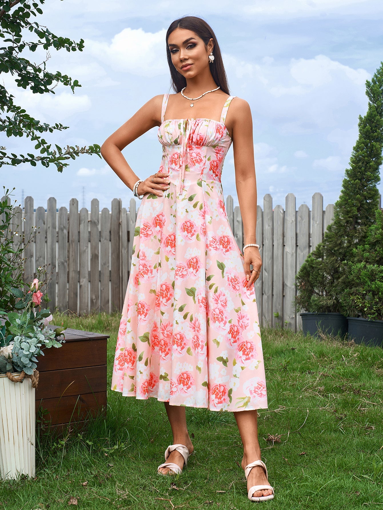 Floral Flowy Sun Dress