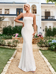 Sexy Solid Sleeveless Backless Ruched Bodycon Slip Gown