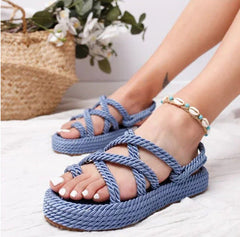 New Casual Purple Platform Sandals