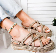 New Casual Purple Platform Sandals