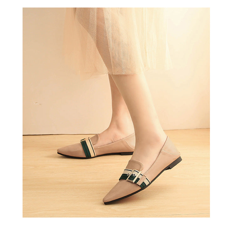 PU Closed Toe Pointed Toe Flats