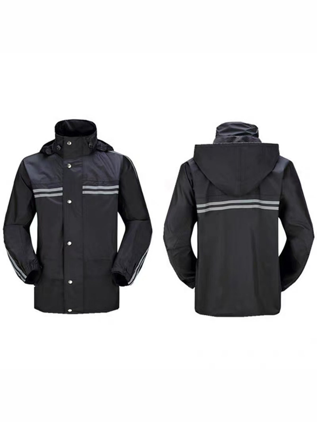 Solid Waterproof Jacket With Pants