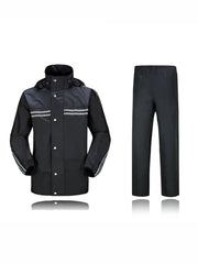 Solid Waterproof Jacket With Pants