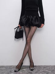 Vertical Seam Fishnet Pantyhose