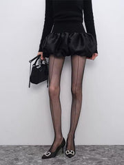 Vertical Seam Fishnet Pantyhose