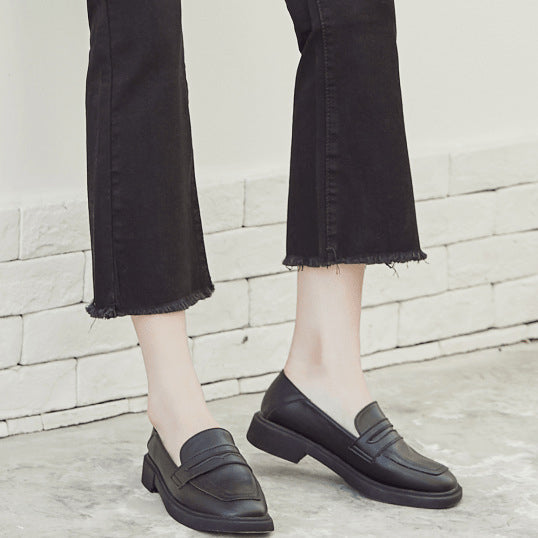 PU Flat Heel Flats Closed Toe Shoes