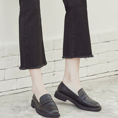 PU Flat Heel Flats Closed Toe Shoes