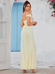 Ethereal Shoulder Ties Maxi Dress