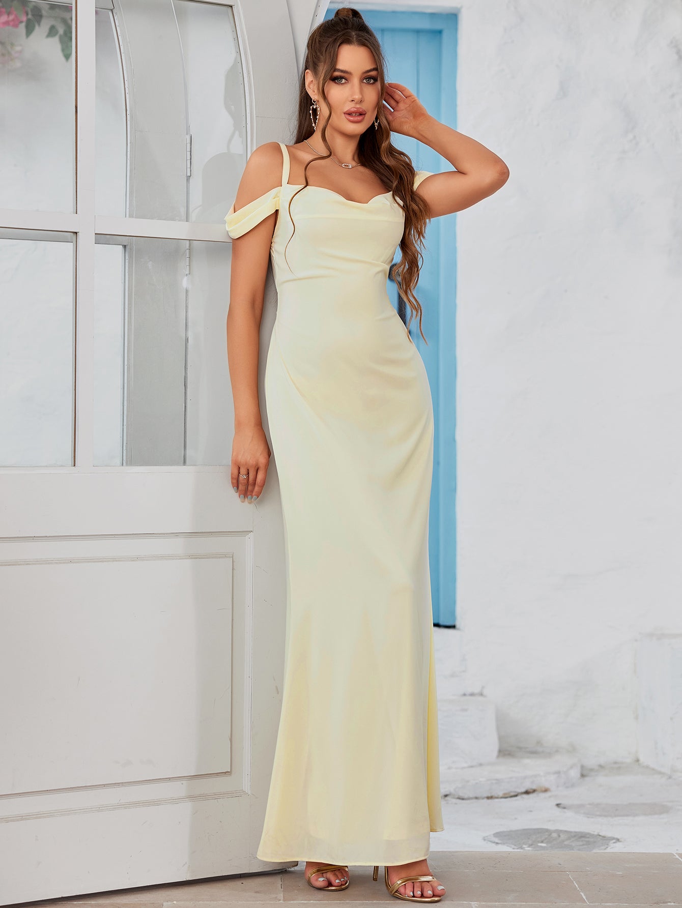 Ethereal Shoulder Ties Maxi Dress
