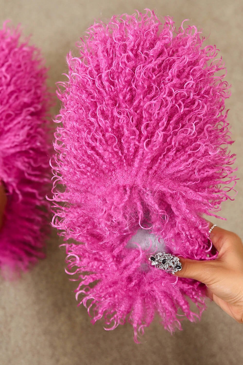 Faux Fur Mid Calf Bootie