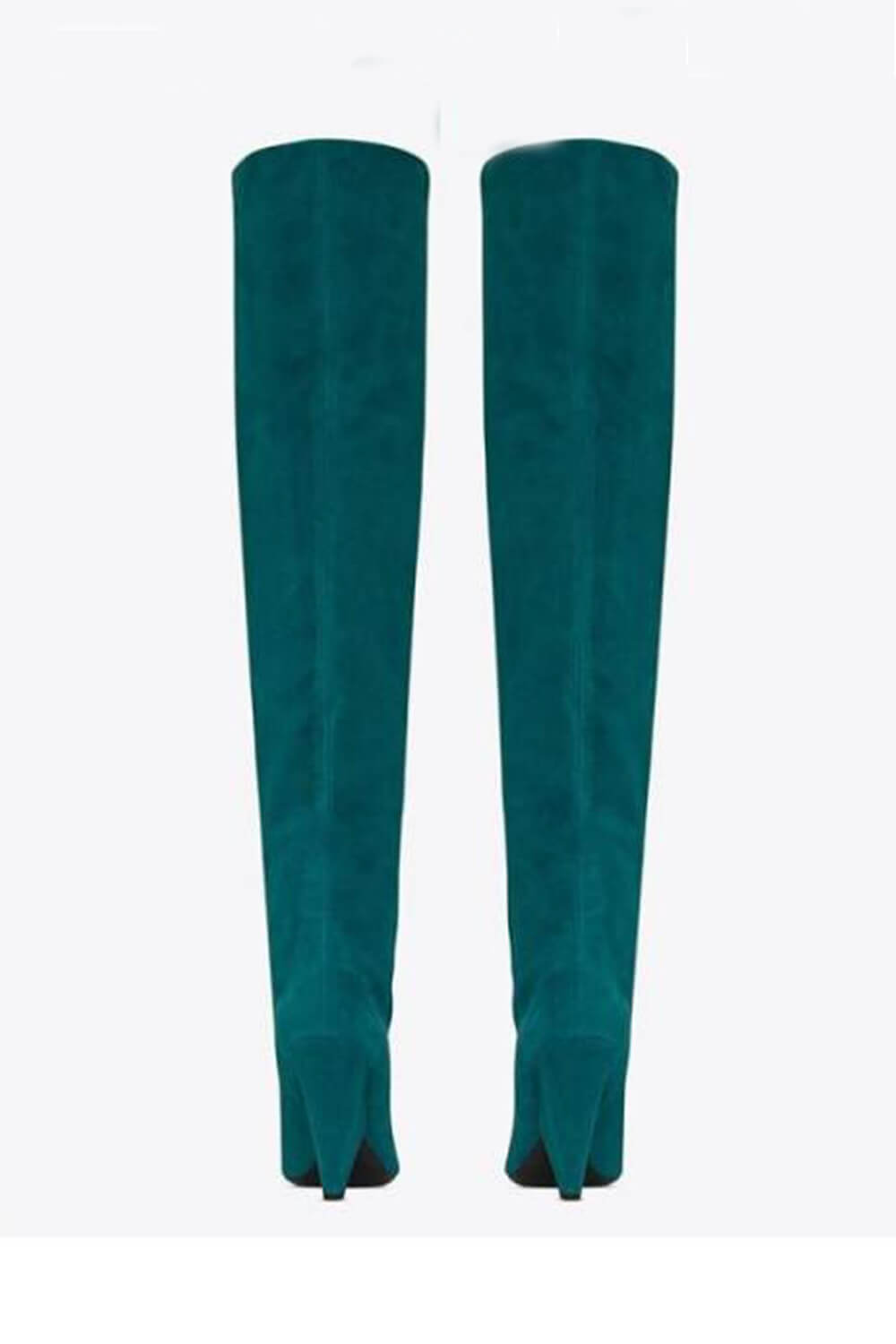 Faux Suede Slouch Pointed Toe Knee High Boots