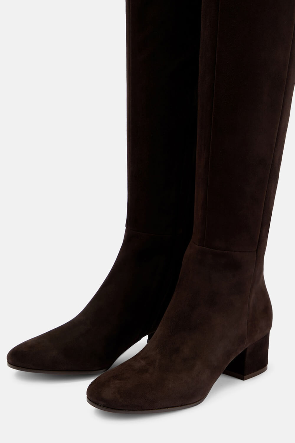Faux Suede Over-The-Knee Thigh High Flat Boots