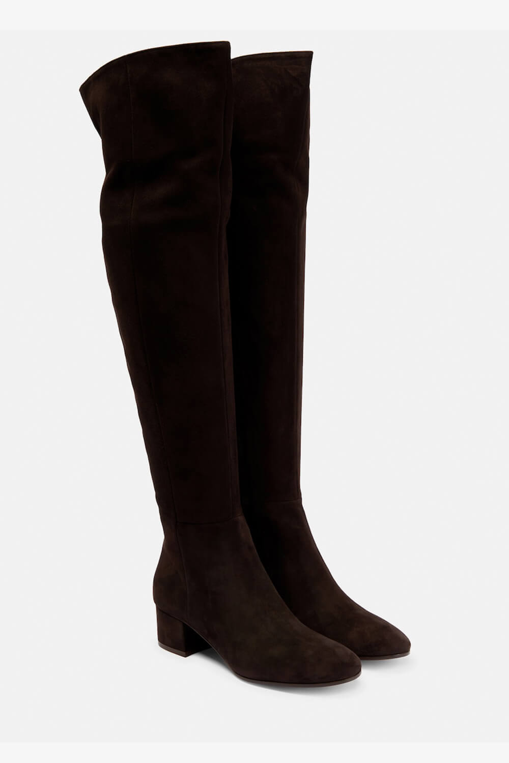 Faux Suede Over-The-Knee Thigh High Flat Boots