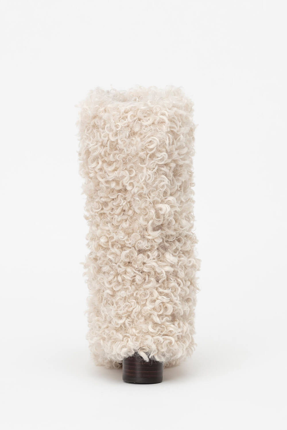 Faux Fur Mid-Calf Block Heel Boots