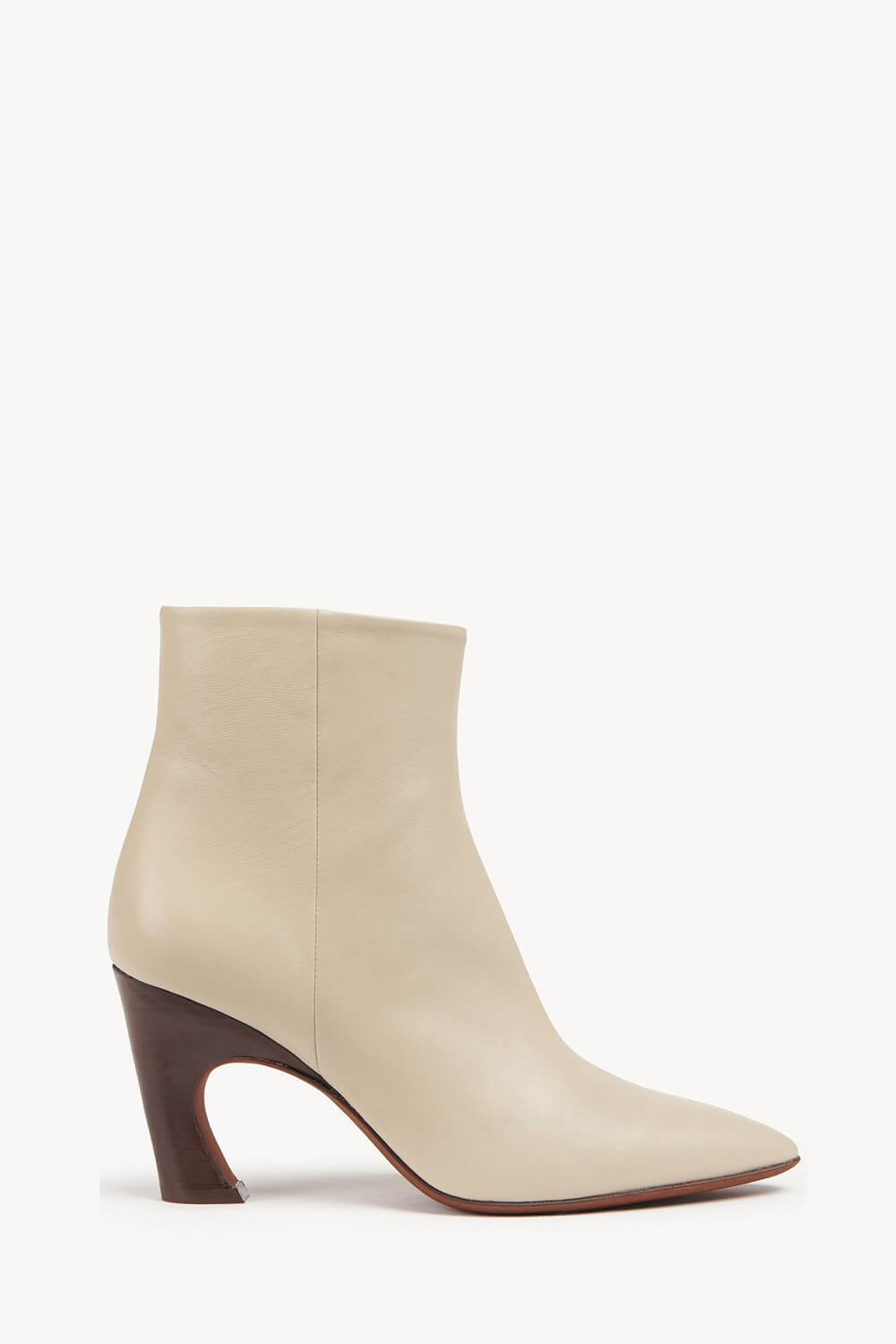 Faux Leather Pointed Toe Ankle Boots