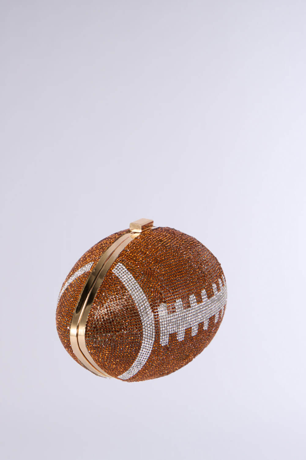 Rhinestone Football Evening Clutch With Straps
