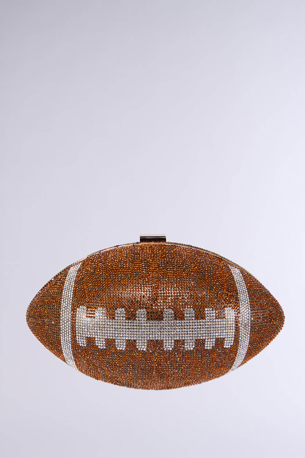 Rhinestone Football Evening Clutch With Straps