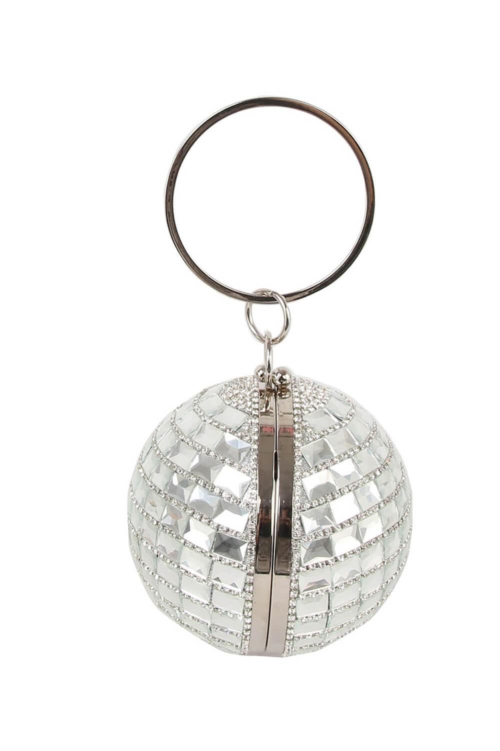Rhinestone Disco Ball Evening Clutch Bag